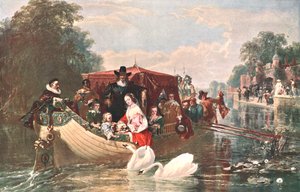 Um episódio nos dias mais felizes de Carlos I, 1853, c1902. de Unbekannt