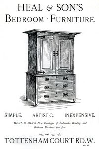 Um anúncio da mobília do quarto de Heal and Sons, 1898 de Unbekannt