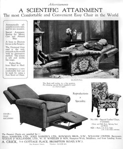 Um anúncio para as poltronas Premier, 1926 de Unbekannt