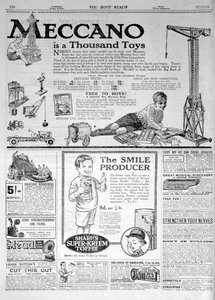 Uma página de publicidade no The Boys Realm, Natal de 1921 de Unbekannt