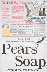 Uma página de publicidade em Yuletide, 1882 de Unbekannt