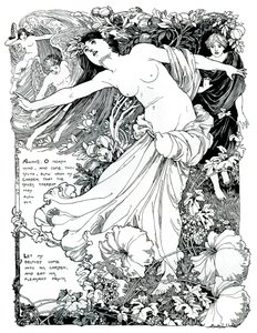 Uma ilustração para The Song of Salomon, 1899 de Unbekannt