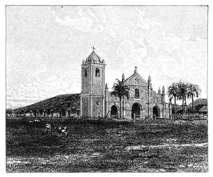 Uma antiga igreja jesuíta, Pirayu, Paraguai, 1895 de Unbekannt