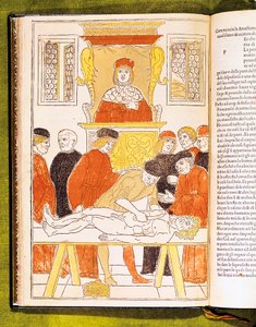 Palestra de anatomia em Pádua, Itália, 1483 de Unbekannt