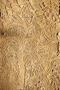 Angkor Wat, Detalhe esculpido em WallTree, Siem Reap, Camboja de Unbekannt