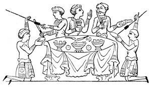 Anglo-saxões no jantar de 1910 de Unbekannt