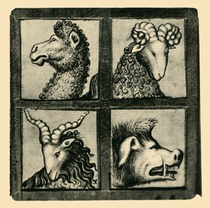 Cabeças de animais, início do século XV, 1943. de Unbekannt
