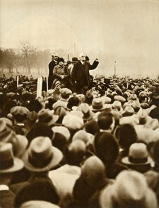 Manifestação antigovernamental, Hyde Park, Londres, 6 de fevereiro de 1933, 1935.i de Unbekannt