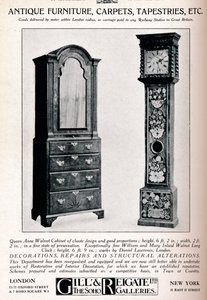 Móveis antigos, tapetes, tapeçarias etc., 1921 de Unbekannt