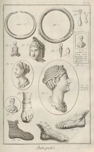 Antiguidades. De Encyclopedia por Denis Diderot e Jean Le Rond dAlembert, 1751-1765. de Unbekannt