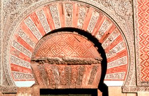 Arco, acima, entrada, fachada oeste, grande mesquita, cordoba, espanha, século VIII-XI de Unbekannt
