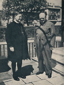 Arcebispo de Canterbury no número 10, Downing Street, c1943, 1945. de Unbekannt