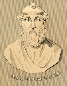 Arquimedes, c287-212 aC, 1830. de Unbekannt