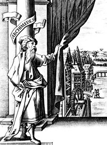 Arquimedes c287-212 aC, matemático e inventor da Grécia Antiga de Unbekannt