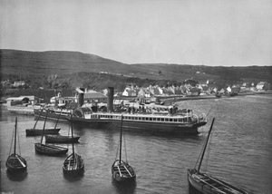 Ardrishaig - O navio a vapor Columba no cais de Ardrishaig, 1895 de Unbekannt