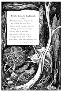 Canção de Ariels para Fernando, 1895 de Unbekannt