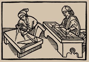 Aritmética e geometria. Do espelho de seres humanos vida por Rodrigo Zamora, 1479. de Unbekannt