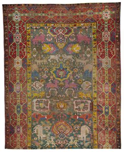 Parte do tapete armênio Kouba, século c19th, 1928 de Unbekannt