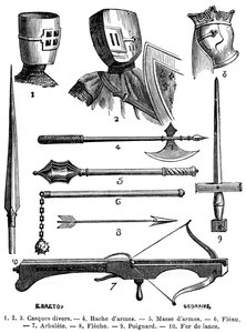 Armadura e armas do século XIII 1882-1884 de Unbekannt