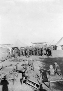 Prática de banda do exército, Howshera, 1917 de Unbekannt