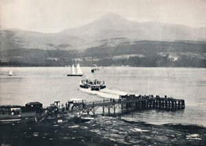 Arran - Cais de Brodick e Goatfell, 1895 de Unbekannt