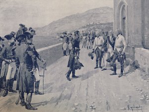 Organização da Capitulação de Massénas em Cornigliano, perto de Gênova, 1896 de Unbekannt