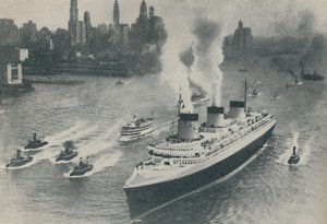 Chegada a Nova York da Normandia, 1936 de Unbekannt