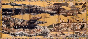 Chegada dos bárbaros do sul, c. 1600 de Unbekannt