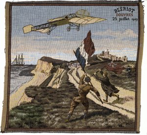 Chegada de Louis Bleriot a Dover, Inglaterra, 25 de julho de 1909 de Unbekannt