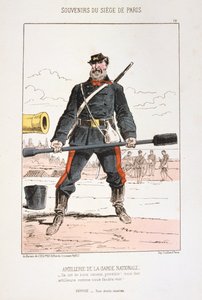 Artilharia da Guarda Nacional, Cerco a Paris, 1870-1871 de Unbekannt