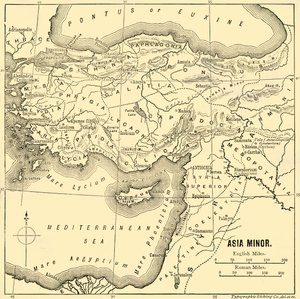 Ásia Menor - Mapa, 1890. de Unbekannt