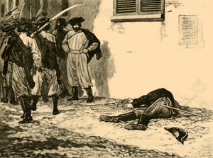 Assassinato do conde Franz Philipp von Lamberg, Budapeste, Hungria, 1848 c1890. de Unbekannt