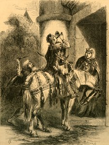 Assassinato de Eduardo, o Mártir, c1890. de Unbekannt