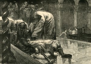 Assassinato do imperador Leão V, 820 dC, 1890. de Unbekannt