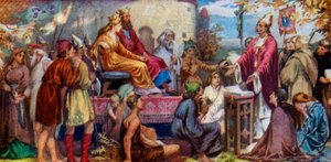 Agostinho Pregando a Ethelbert e Bertha, 1925 de Unbekannt