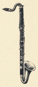 B Clarinete baixo, 1895. de Unbekannt