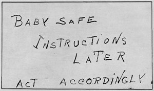 Instruções Seguras para Bebês Agem Posteriormente, 1932, 1938 de Unbekannt