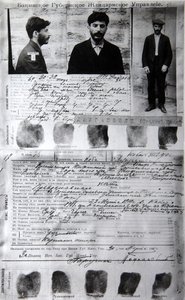 Polícia de Baku forma do criminoso político J Jugashvili Stalin, 1910 de Unbekannt