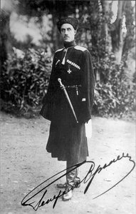 Barão Pyotr Nikolayevich Wrangel, general branco da Guerra Civil Russa, 1919. de Unbekannt