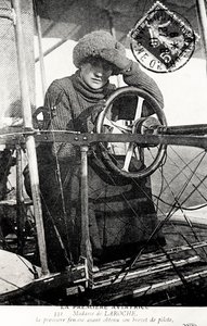 Baronesa Raymonde Delaroche, aviador francês, 1909 de Unbekannt