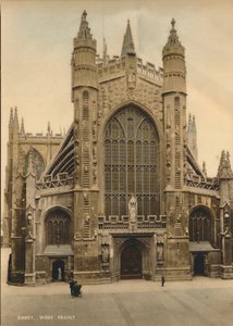 Abadia de Bath, frente oeste, c1925 de Unbekannt