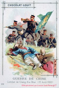 Batalha em Chang-Kia-Wan, China, rebelião dos boxeadores, 12 de agosto de 1900 de Unbekannt