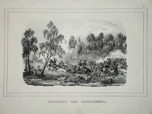 Batalha entre tropas russas e cavalaria francesa perto de Ostrovno, de 25 a 26 de julho de 1812 de Unbekannt