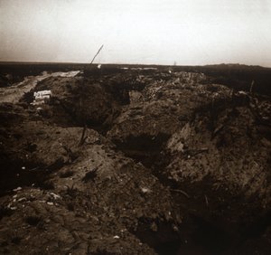 Campo de batalha, Craonne, norte da França, c1914-c1918 de Unbekannt