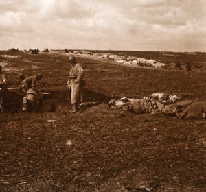 Campo de batalha, Lihons, norte da França, c1914-c1918 de Unbekannt