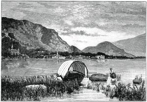 Baveno, no lago Maggiore, norte da Itália, 1900 de Unbekannt