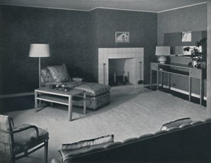 Quarto na casa do Sr. Anatole Litvak em Santa Mônica, Califórnia, 1942 de Unbekannt