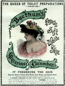 Creme de glicerina e pepino de Beethams, século XIX de Unbekannt