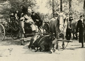Refugiados belgas na estrada, 1939-1940, 1941. de Unbekannt