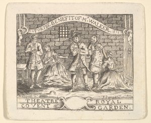 Bilhete de benefício para Walker, ca. 1735 de Unbekannt